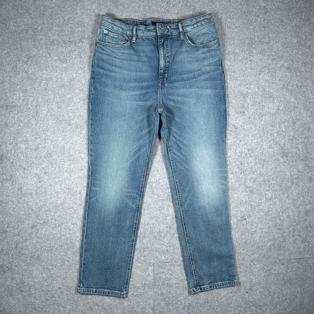 Lauren Ralph Lauren Denim Jeans Womens 12 Blue High‎ Rise Straight Leg